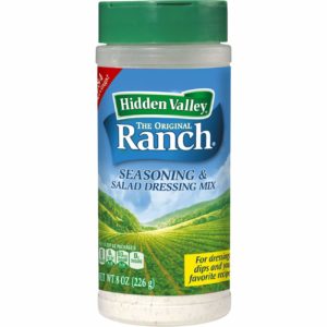 bottle of hidden valley ranch seasoning